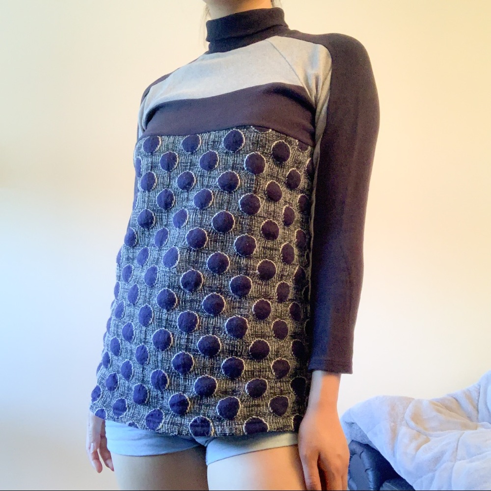 Navy Blue Turtle Neck